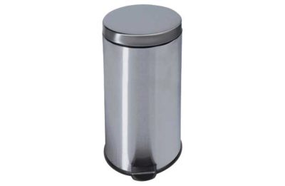 HOME 30 Litre Kitchen Pedal Bin - Silver.